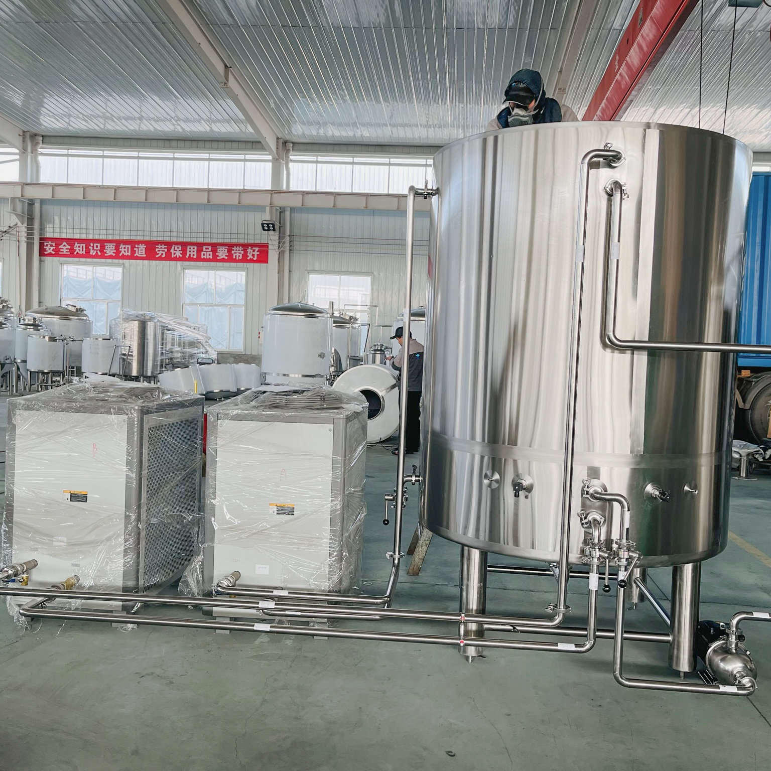 1500L Glycol Water Tank Cooling System Beer Brewing Equipment